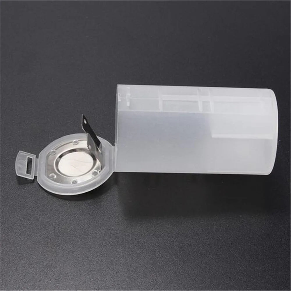 White 2 AA D Battery Holder Conversion Adapter Switcher Converter