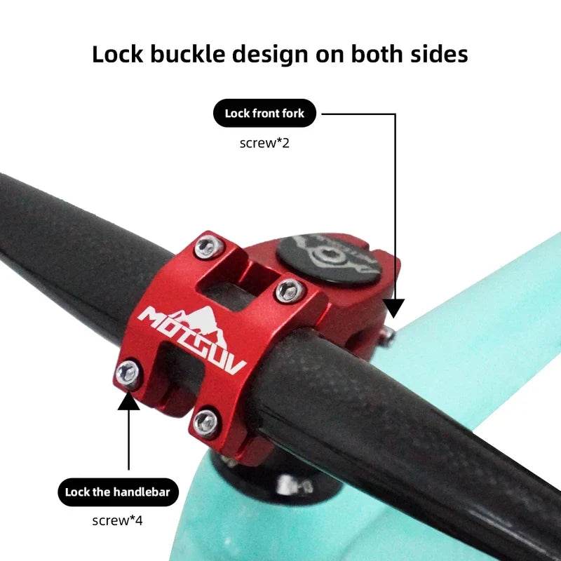 CNC Aluminium MTB & Road Bike Handlebar Stem 45mm 28.6/31.8mm