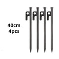 Forged Steel Tent Pegs – Heavy Duty 40cm Ground Stakes 4-Pack