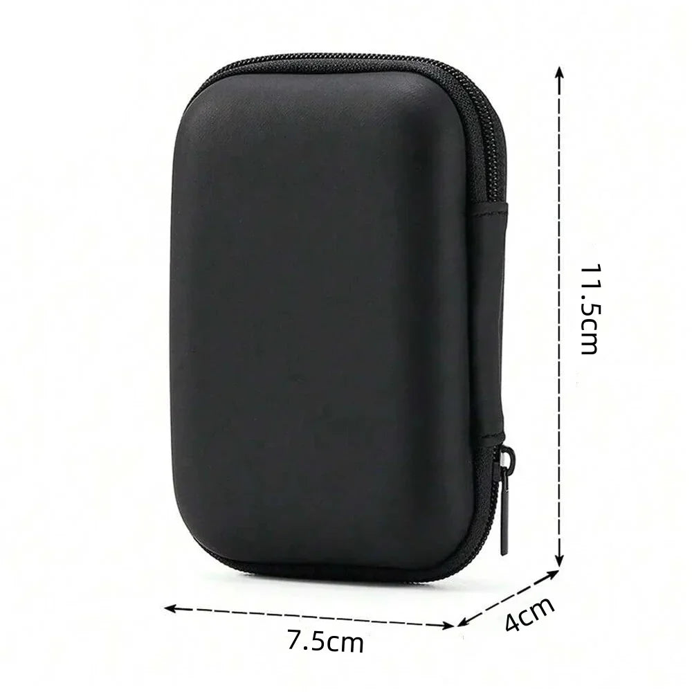 Portable EVA Zipper Bag for Cables, Charger & USB Travel Case