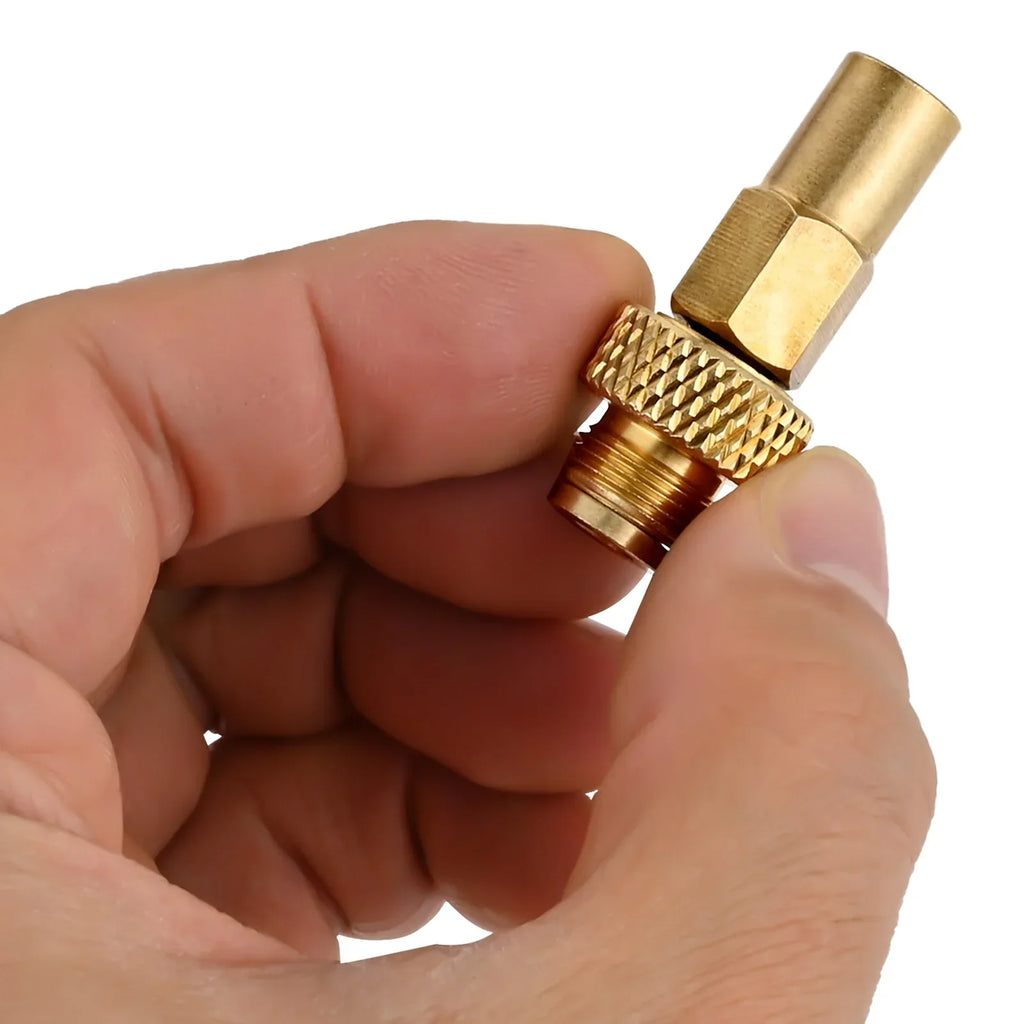 4-Pack Copper LPG Gas Valve Adapter – Universal Male Connector