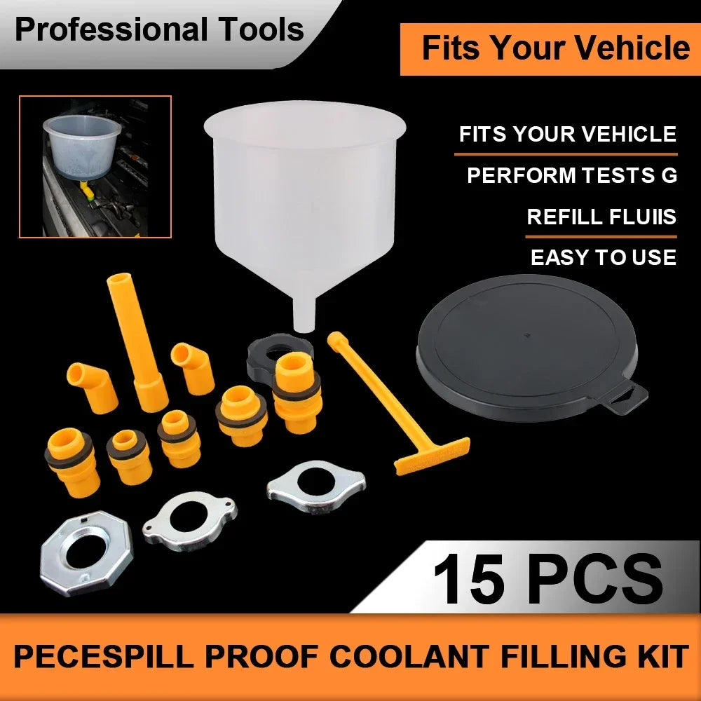 Pour Oil Tool Spill Proof Coolant Filling Car Accessories Plastic