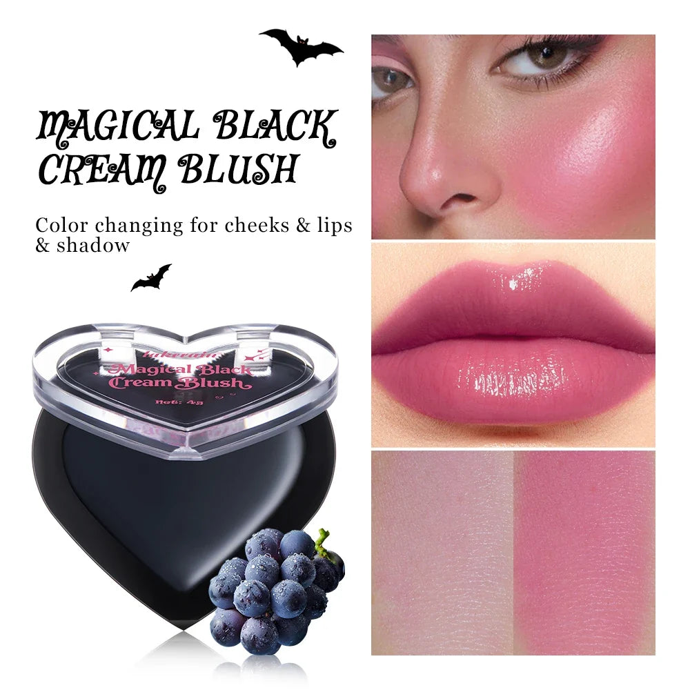 Magic Black Cream Blush – PH Color Changing Cheeks & Lips