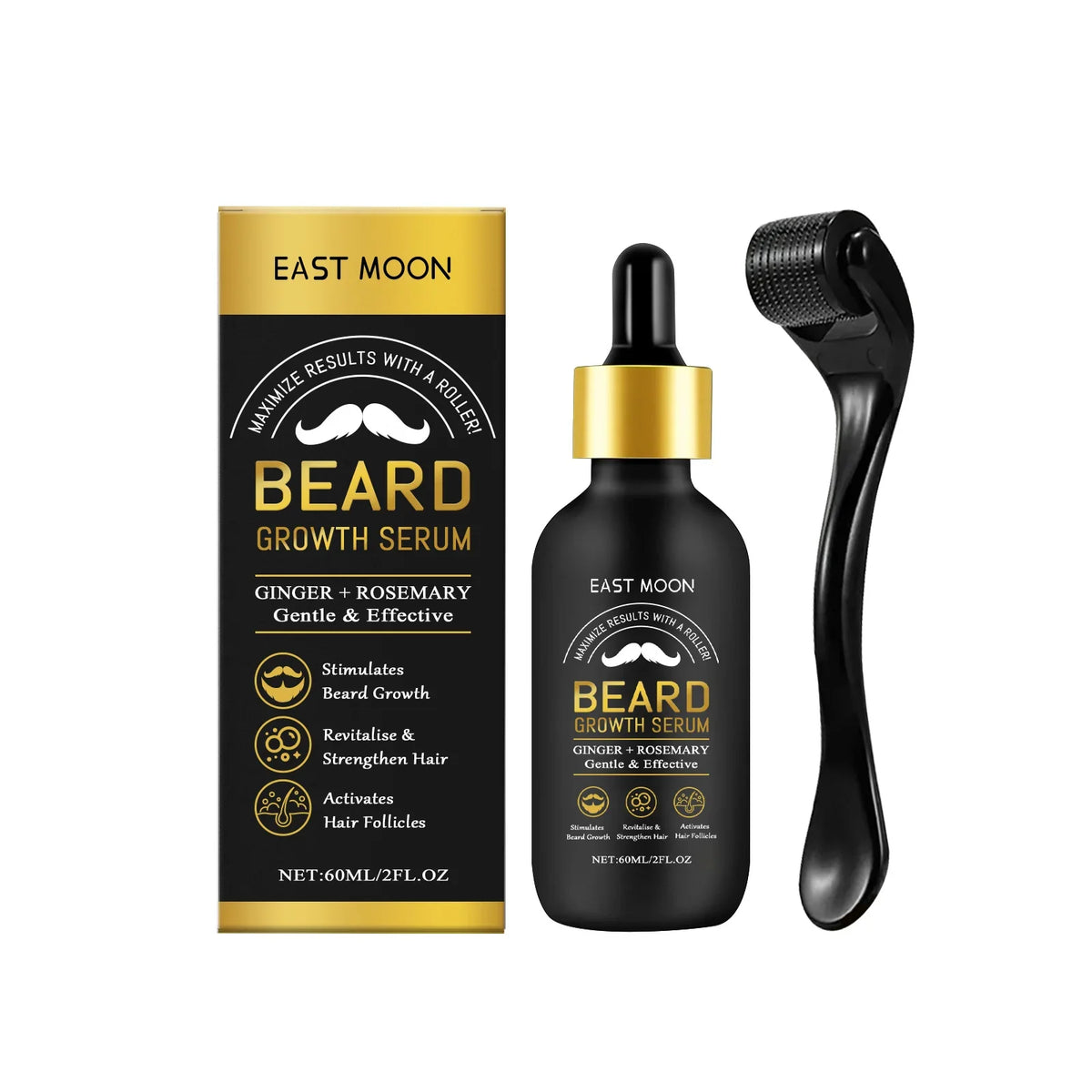 Men's Beard Care Essence Set – Nourishing 60ml Beard Oil