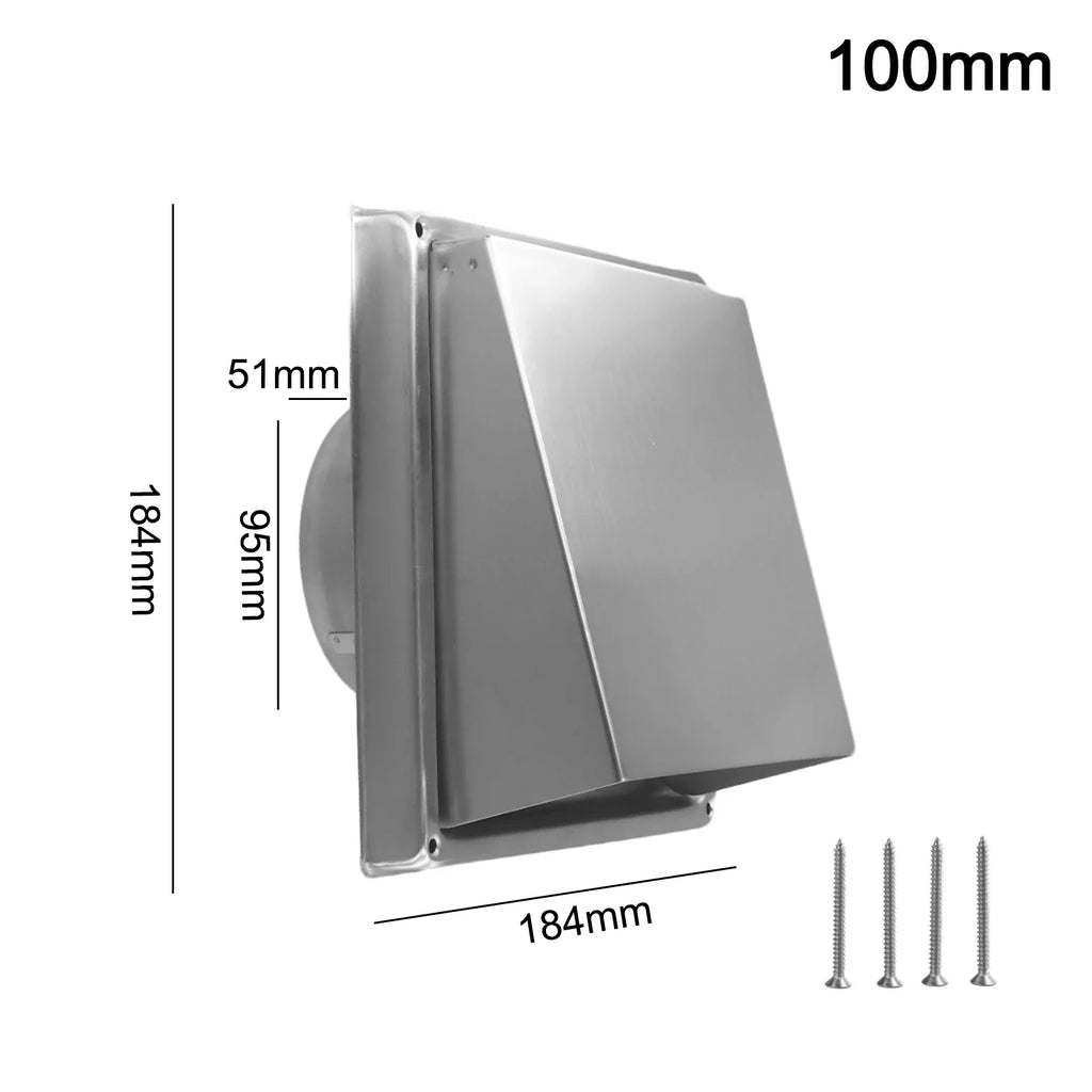 304 Stainless Steel Extractor Fan Vent Cover – Quiet Install