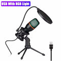 AyeBeau USB RGB Condenser Microphone for PC, Streaming & Gaming
