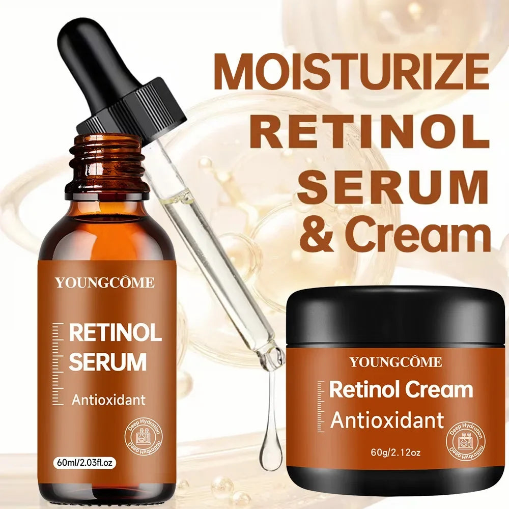 YOUNGCOME Retinol Cream & Serum Set – Anti-Aging Skin Care