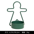 Simple Gingerbread Man Candlestick Decoration Ins Christmas-themed