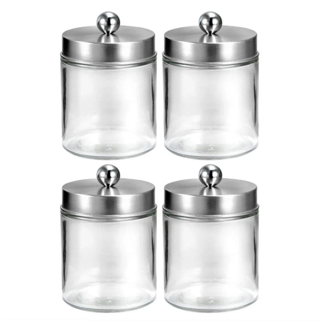 Bathroom Vanity Storage Organizer Farmhouse Decor Qtip Holder Cotton