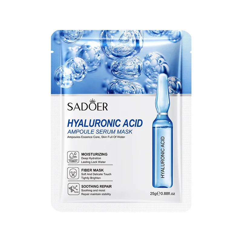 SADOER Hyaluronic Acid Face Masks – Hydrating & Firming 10 Pack
