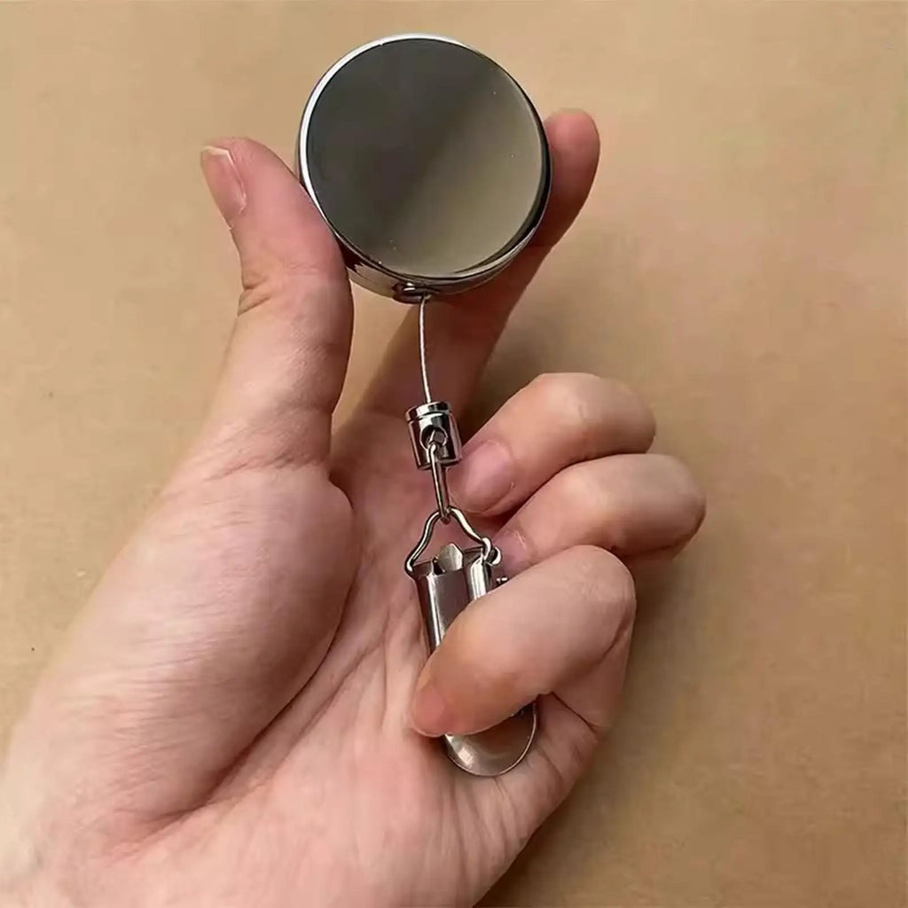 Retractable Metal Towel Clip | Adhesive Wall Mount Holder