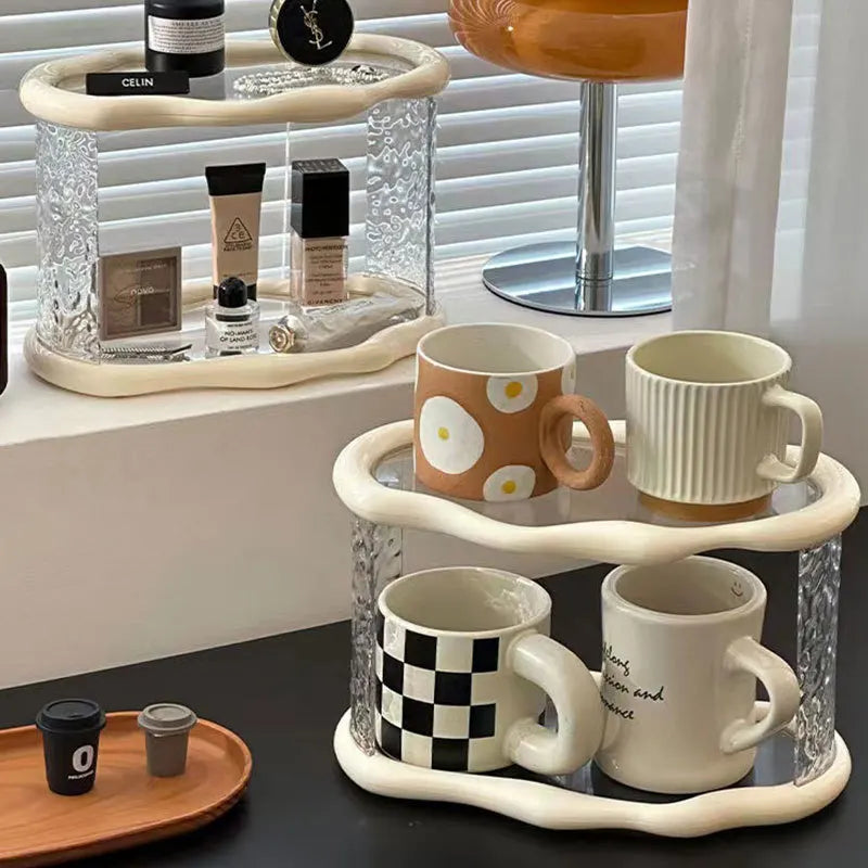 Desktop Cosmetics & Skincare Organizer Rack | Bathroom Storage