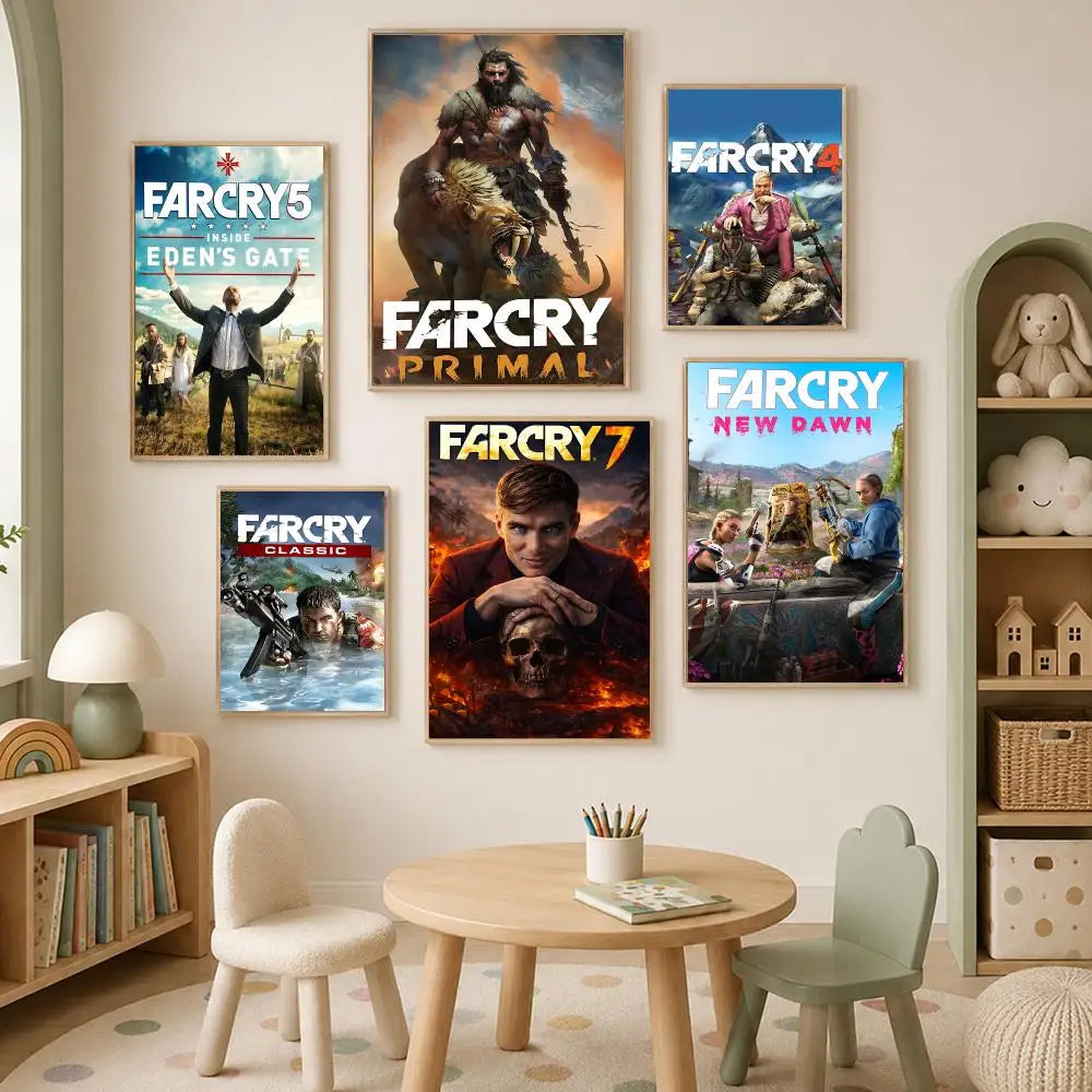 Far Cry Game Poster – Self-Stick HD Waterproof Wall Art