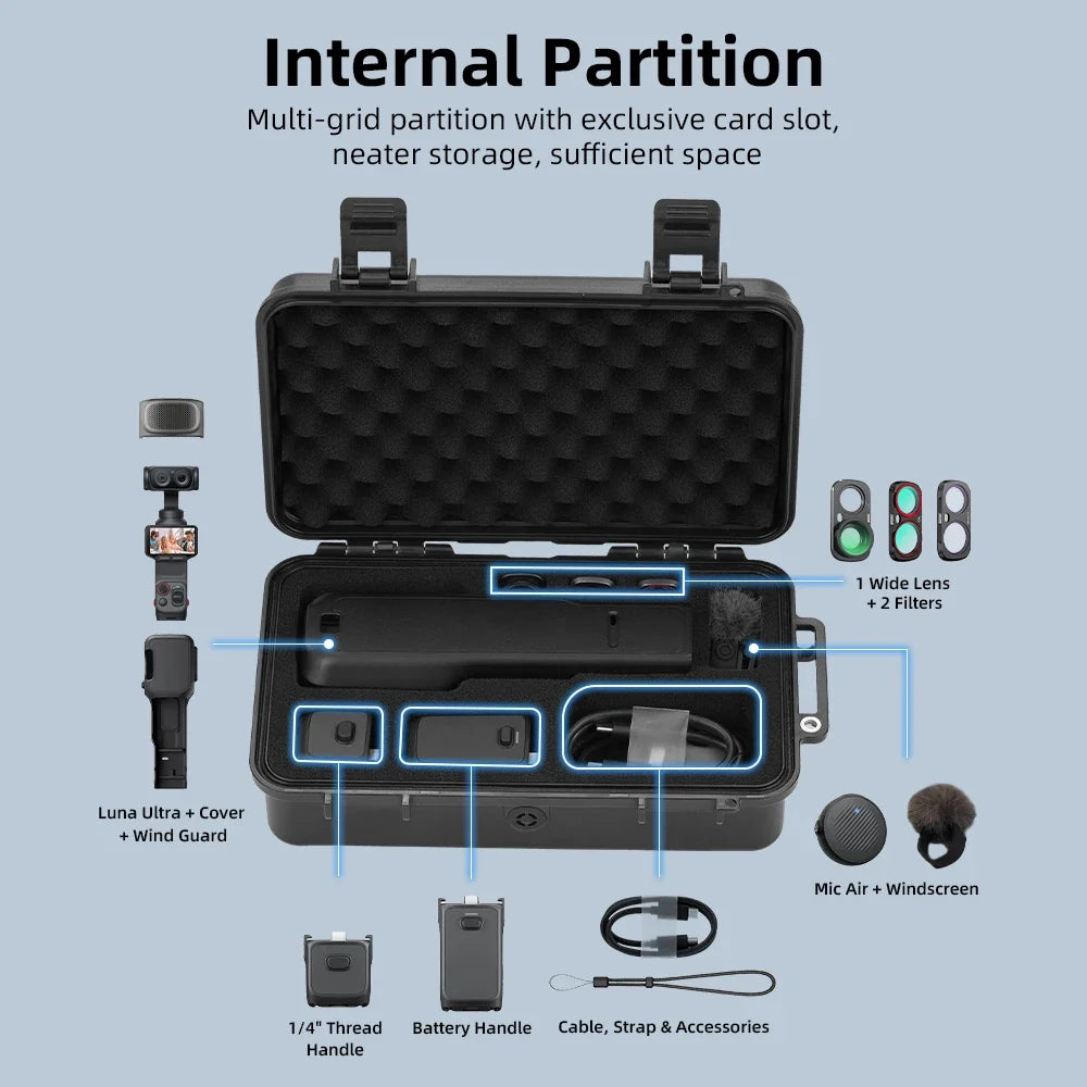 Hard Case for Insta360 Luna Ultra – Shockproof Protective Box