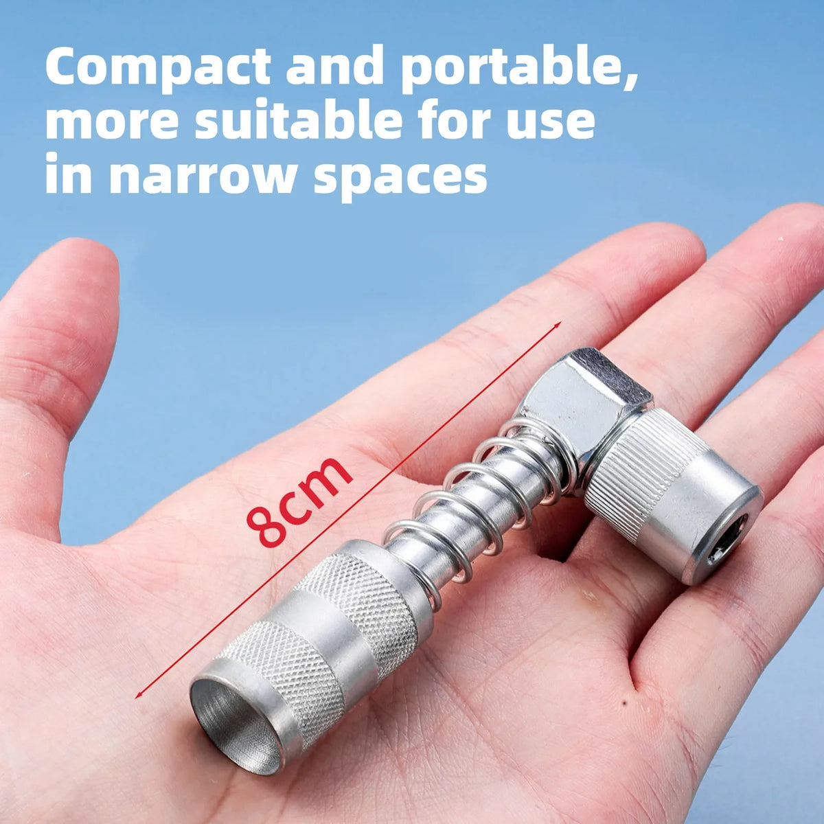 90 Degree Grease Gun Coupler Adapter Right Angle Fitting Pressure