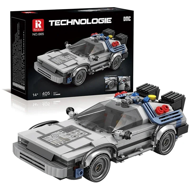 1 24 Classic Movie Racing Car Building Blocks MOC Model Sport Cars