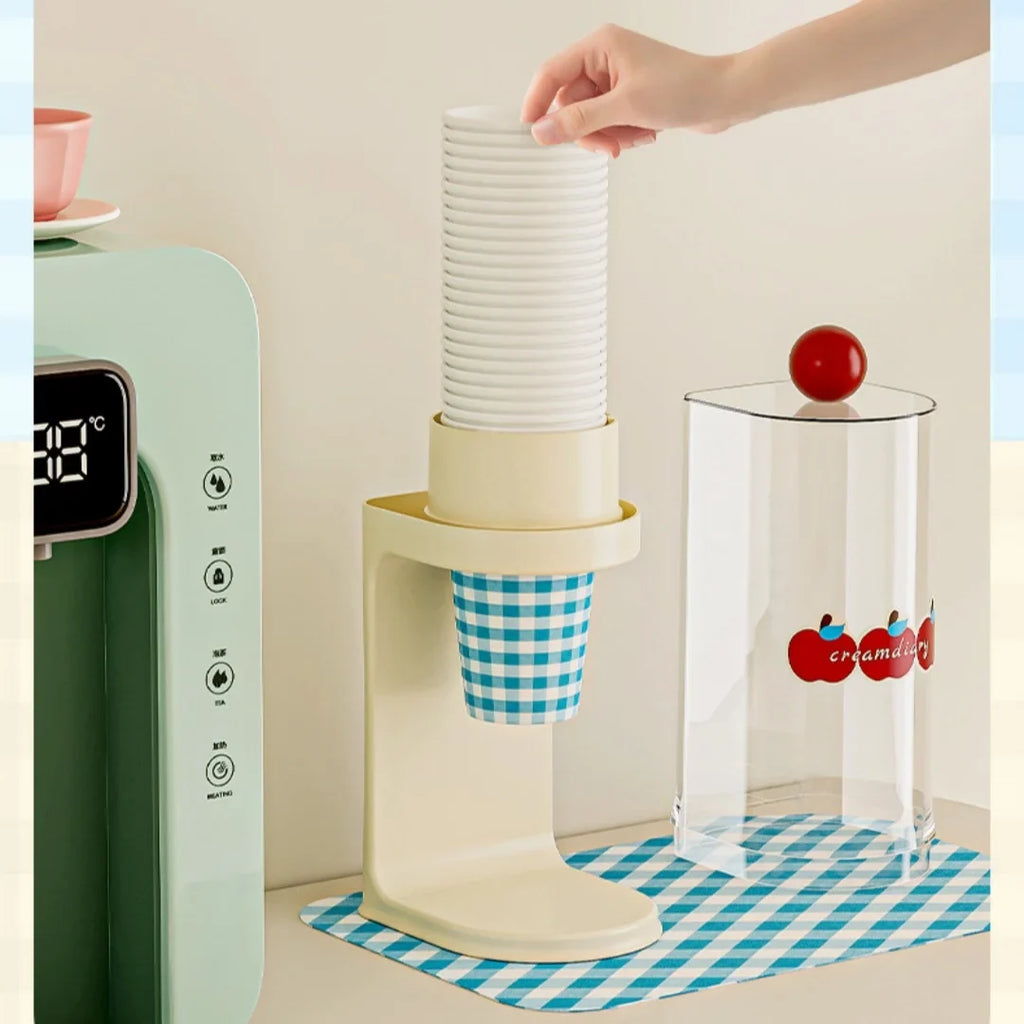 Pull-Type Cup Dispenser for Water Cooler & Bathroom | Plastic