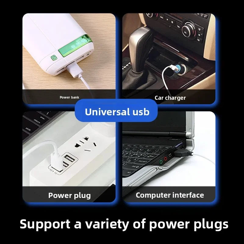 Portable USB Aquarium Air Pump with Air Stone | Fish Tank Aerator