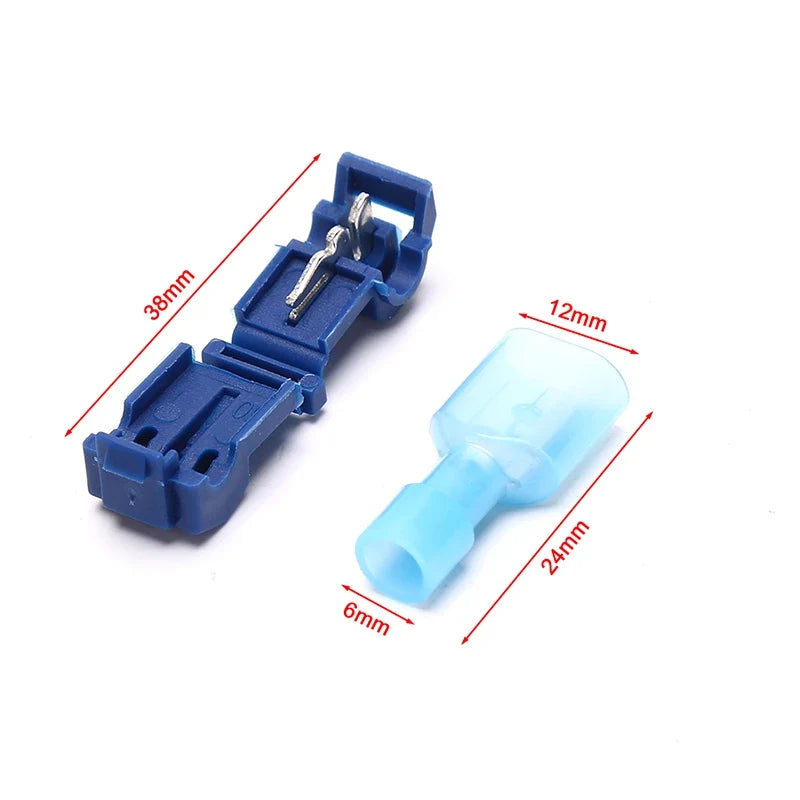 20Pcs T-Tap Splice Wire Connectors – Insulated Crimp Terminals