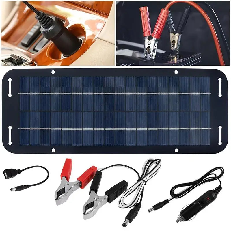 40W Solar Trickle Charger Kit 6V – Car, Boat, RV Battery