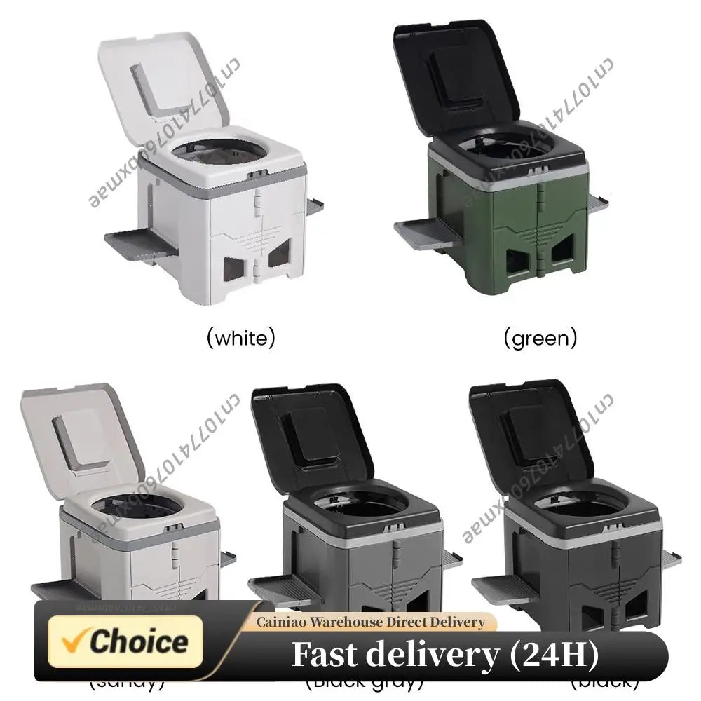 Portable Folding Toilet Camping Car Outdoor Travel Emergency Commode