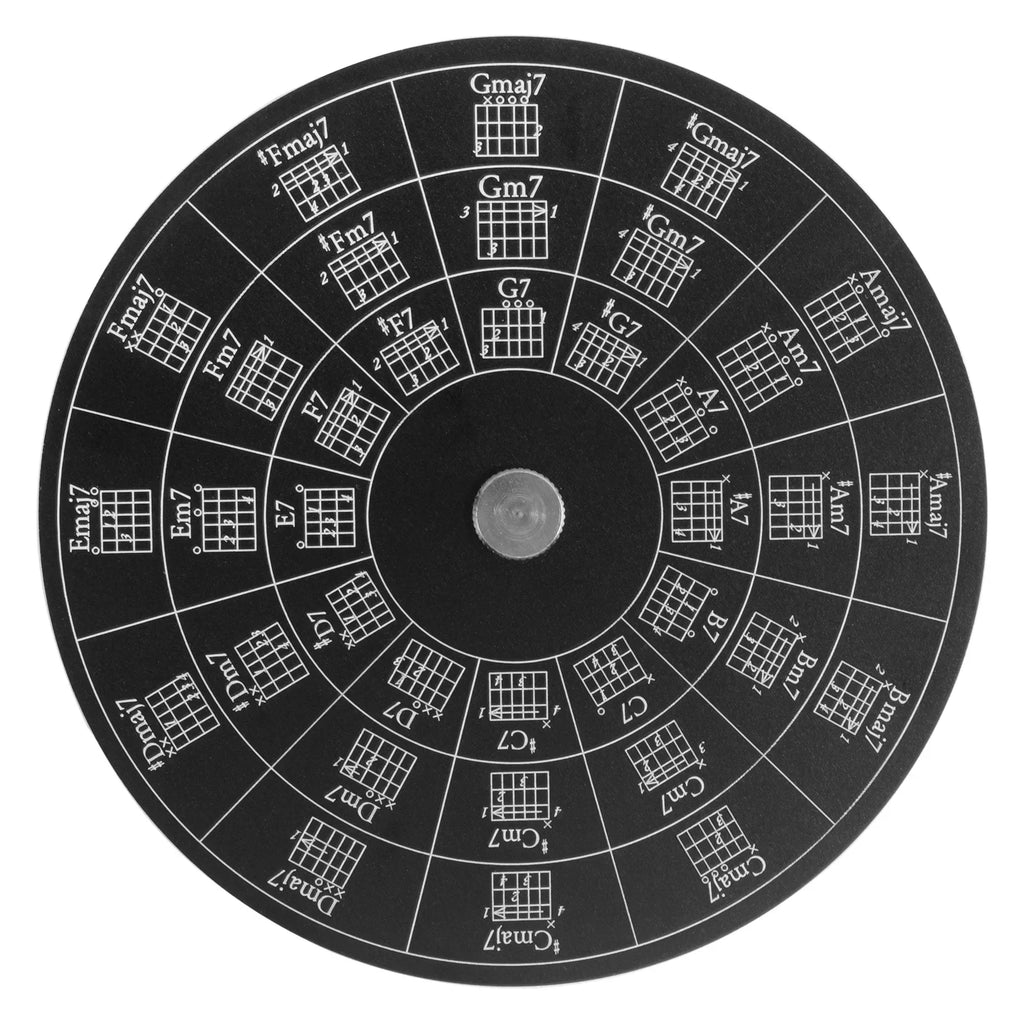 Circle Fifths Wheel Guitar Chord Wooden Melody Tool Musical