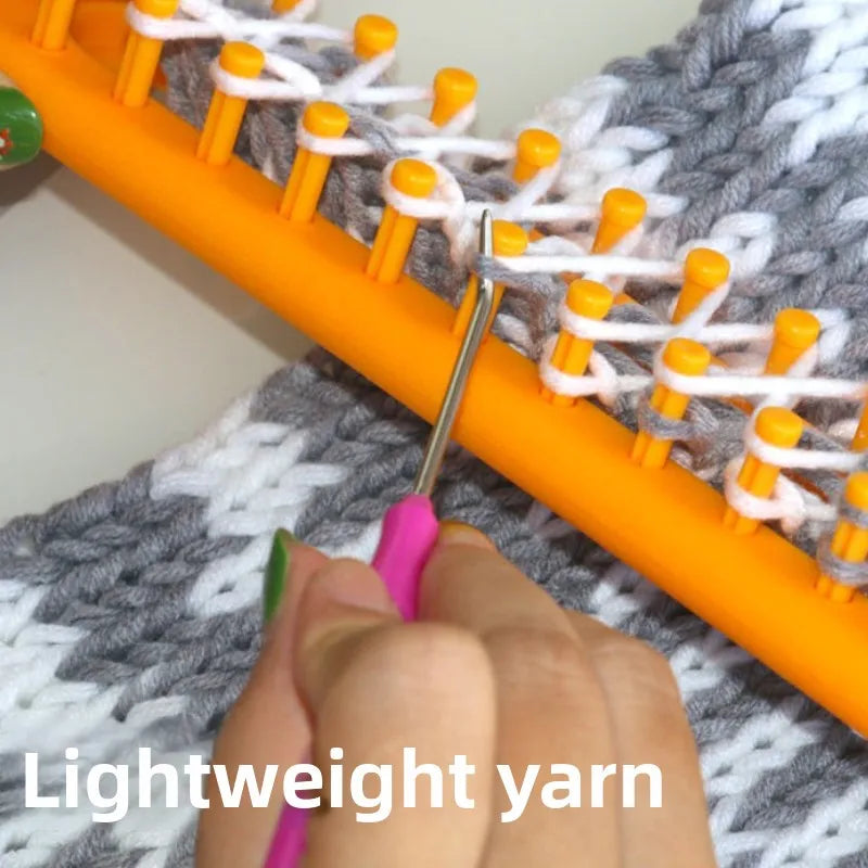 DIY Plastic Weaving Loom Kit – Portable Rectangle Wool Knitter