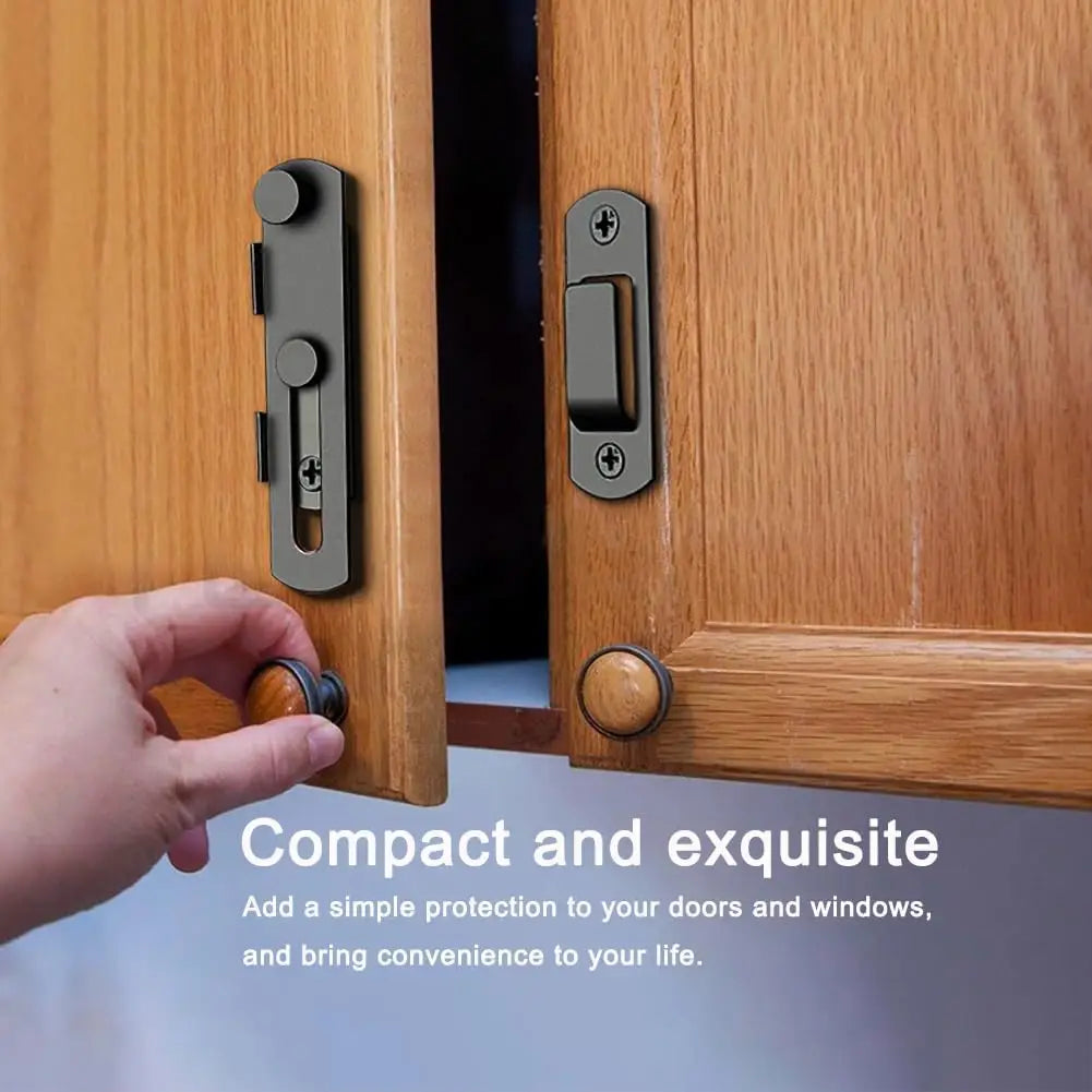 Black Stainless Steel Sliding Bolt Lock | Barn & Cage Door