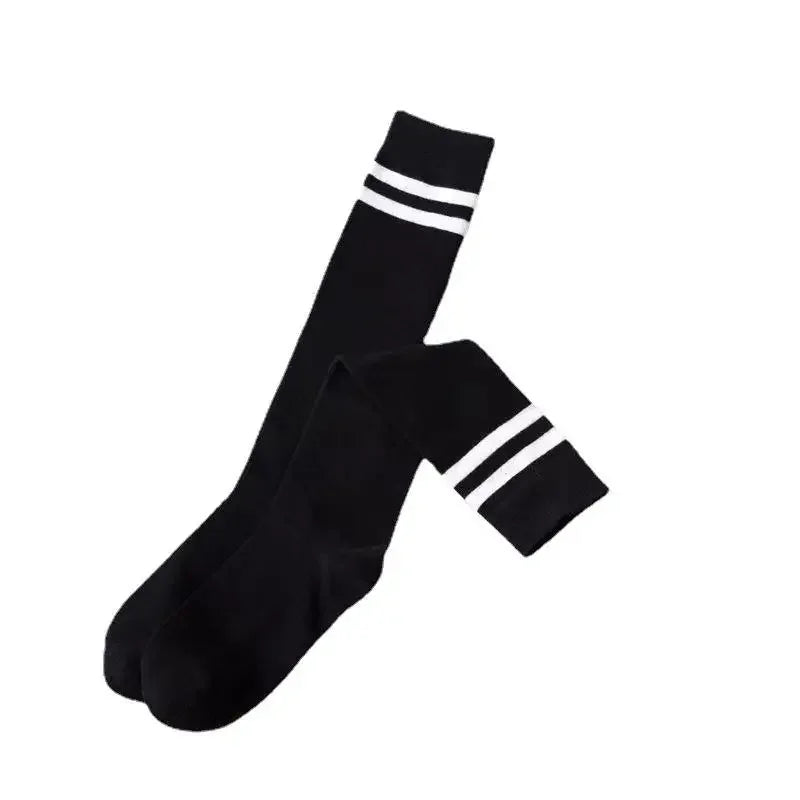 Women's Striped Cotton Calf Socks – JK College Style Pile Socks