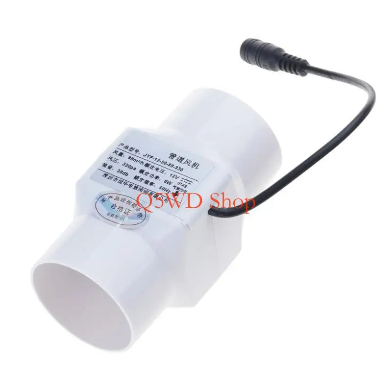 12V Quiet Inline Duct Fan – Pipe Ventilation & Exhaust Fan