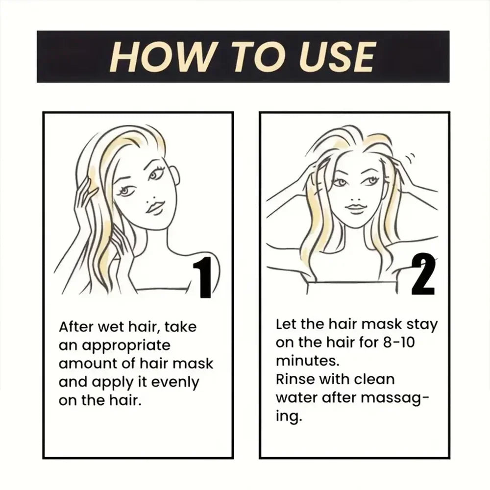 Keratin Hair Mask – Repair Damaged, Frizzy Hair | 50g