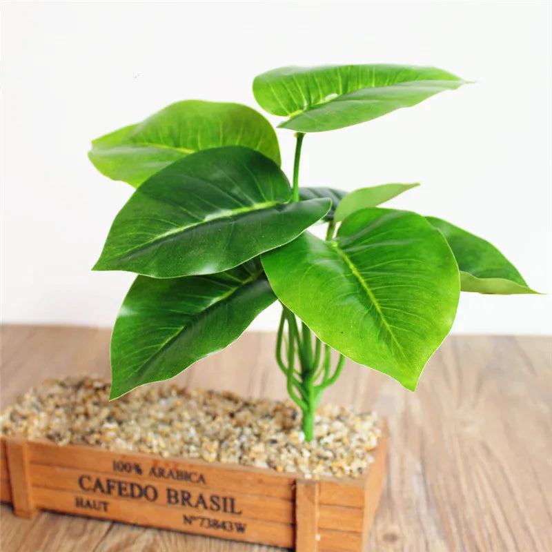 Artificial Silk Turtle Leaf | DIY Wall & Home Garden Decor
