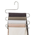 Non-Slip S-Shape Pants Hangers – Stainless Steel 3-Pack
