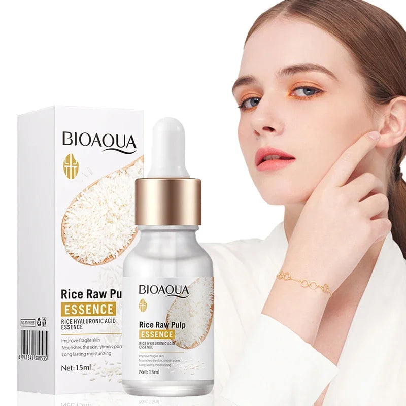 BIOAQUA Rice & Hyaluronic Acid Face Serum | Brightening Moisturizer