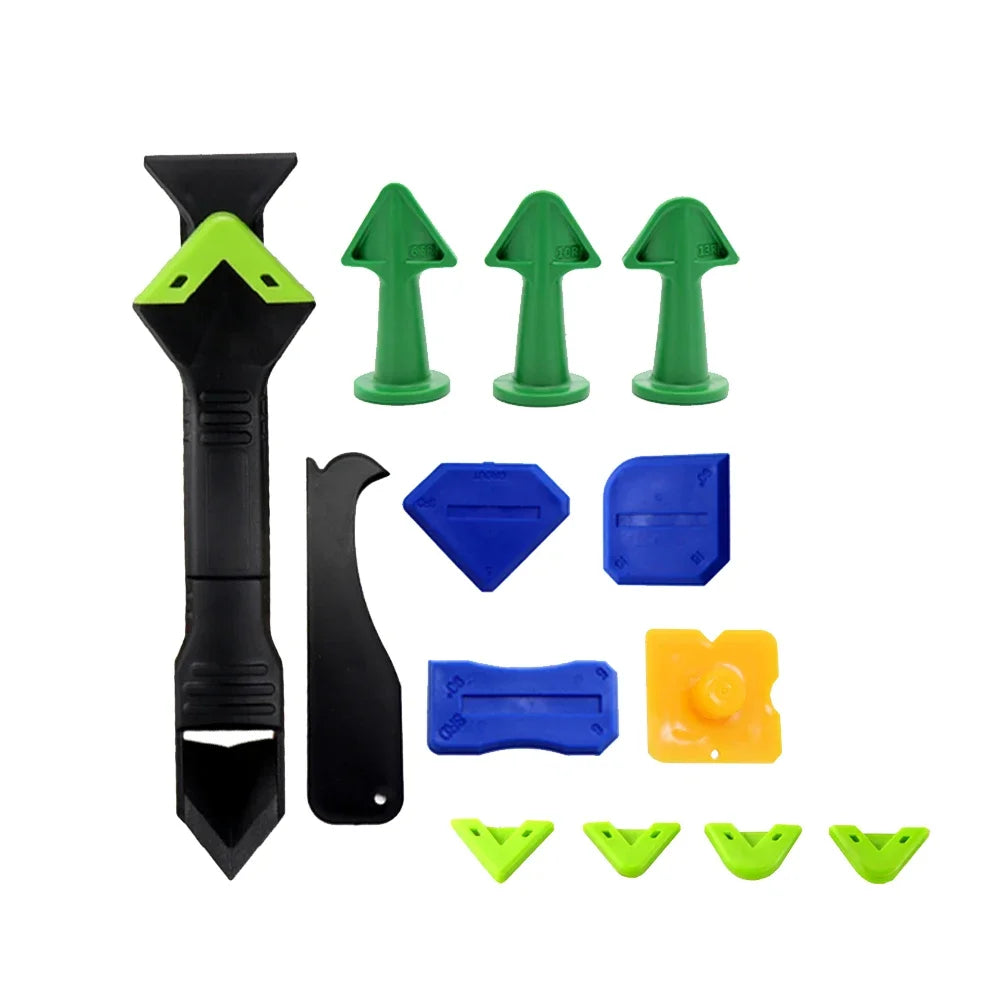 5-in-1 Caulk Remover & Silicone Scraper Kit – 14 Pcs