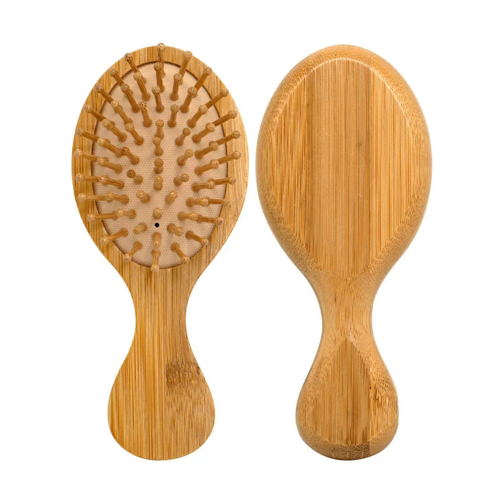 Natural Bamboo Air Cushion Hair Brush – Anti-Static Detangler