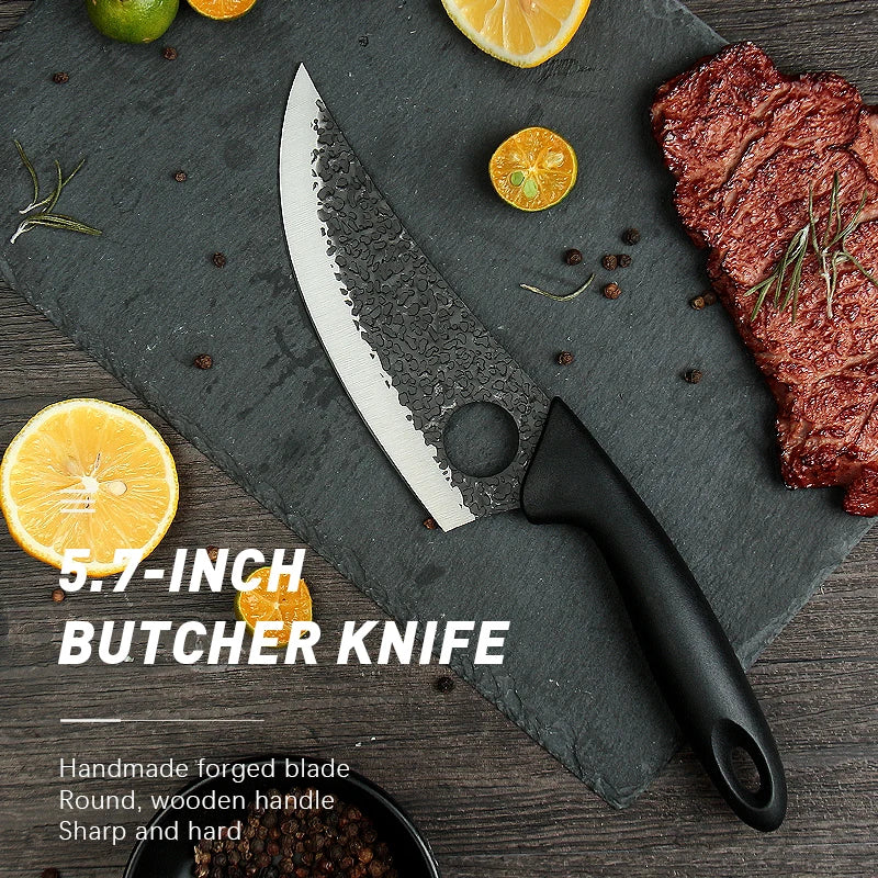 5.5" Forged Boning Knife with Finger Hole | Stainless Steel