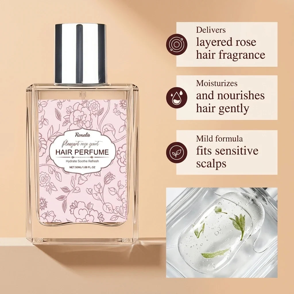 Rose Hair Perfume Mist – Moisturizing & Long-Lasting Scent