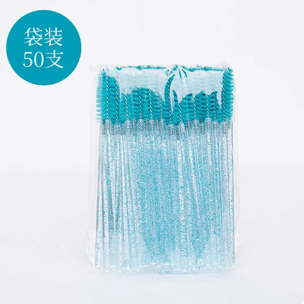 50-Pack Disposable Mascara Wands & Eyelash Extension Brush Combs