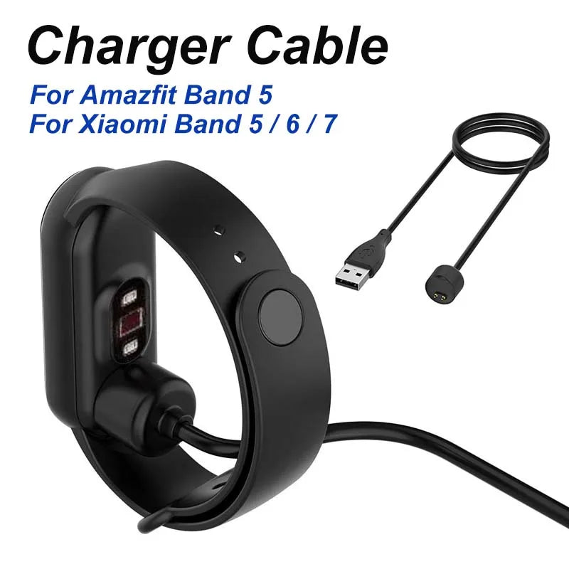 Magnetic USB Charger Cable for Xiaomi Mi Band 5 6 7 & Amazfit 5