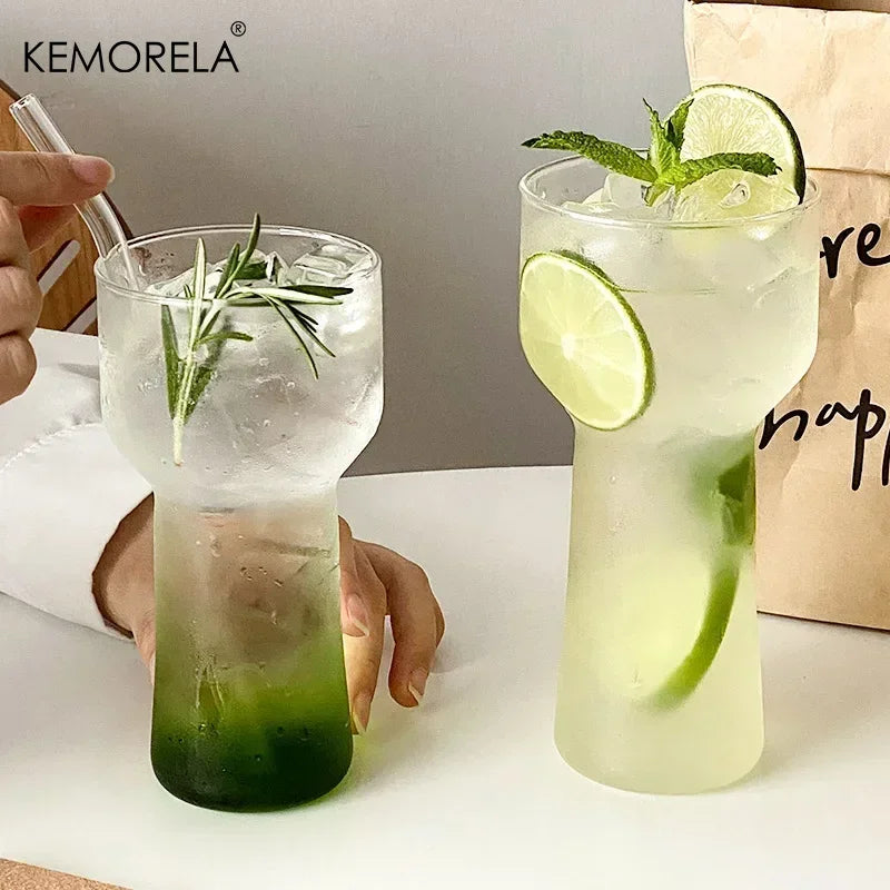 KEMORELA 400/500ml Borosilicate Glass Cup – Hot & Cold Drinks
