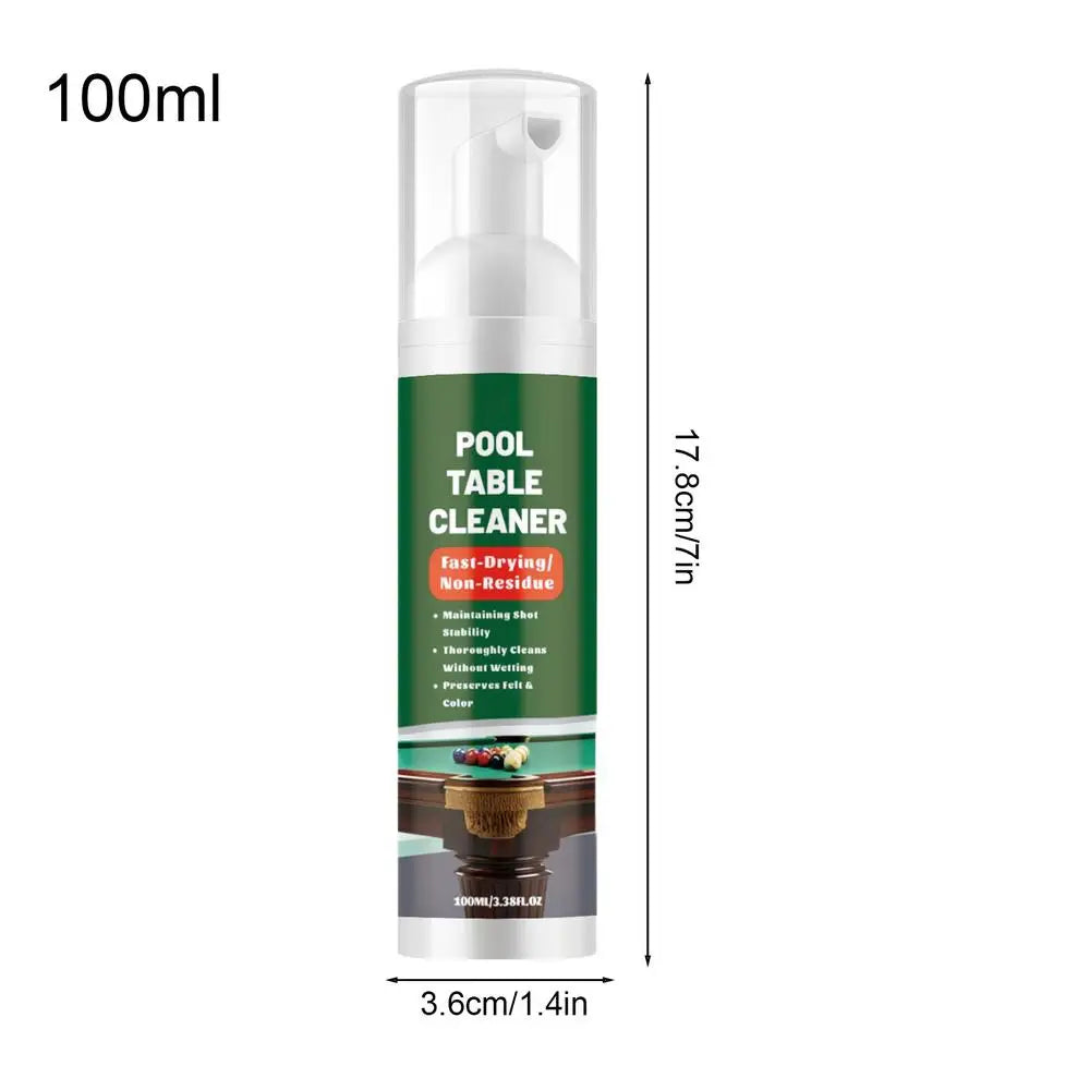Pool Table Felt Cleaner 100ml Foam Spray with Towel | Billiard