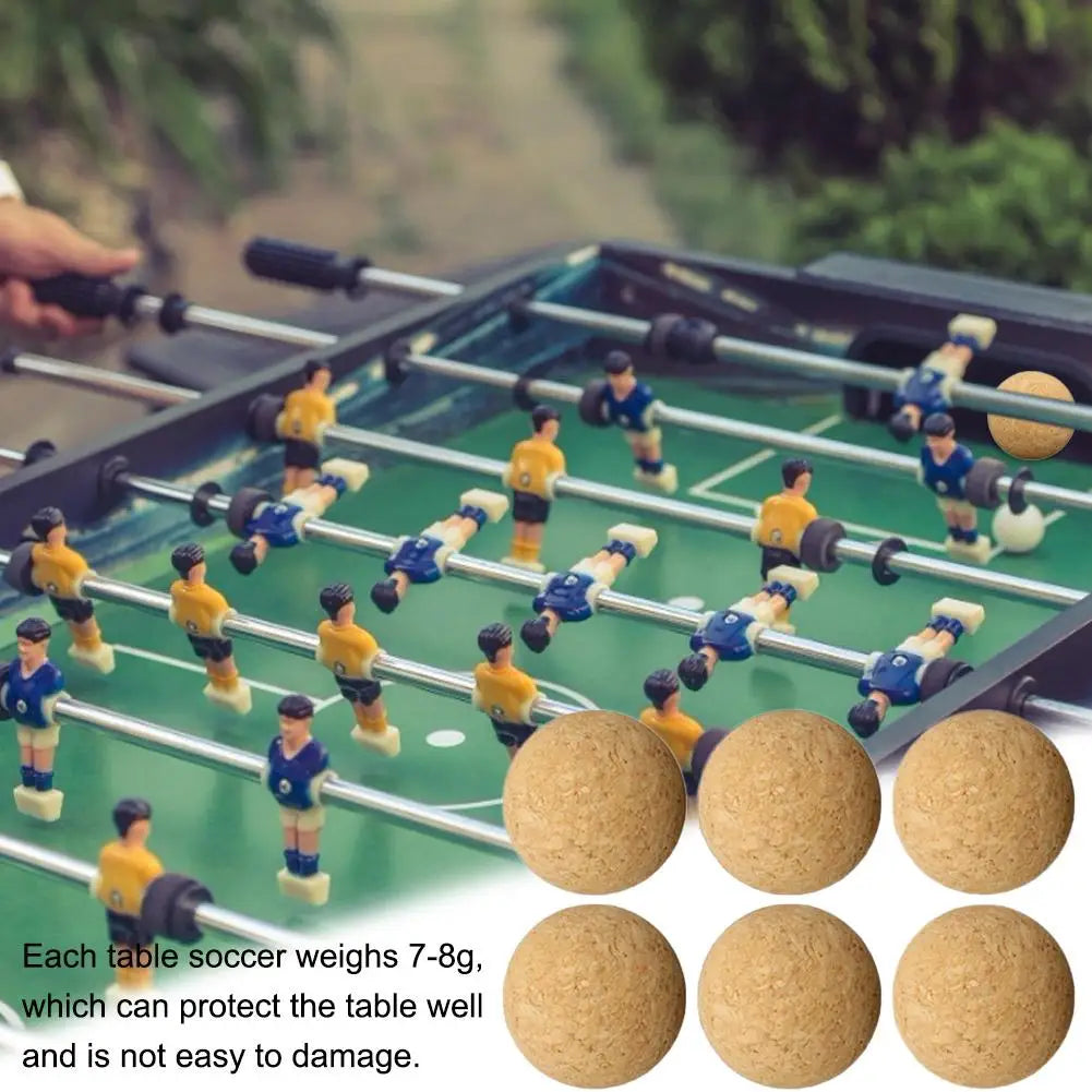 Cork Solid Wood Foosball Table Soccer Ball Football Baby Foot Desktop