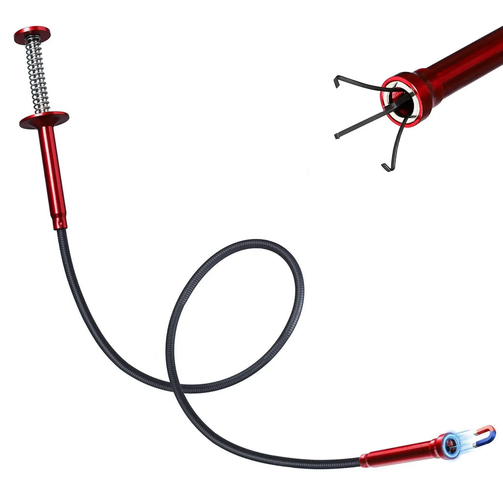 24" Flexible Magnetic Pickup Tool – 4-Claw Grabber