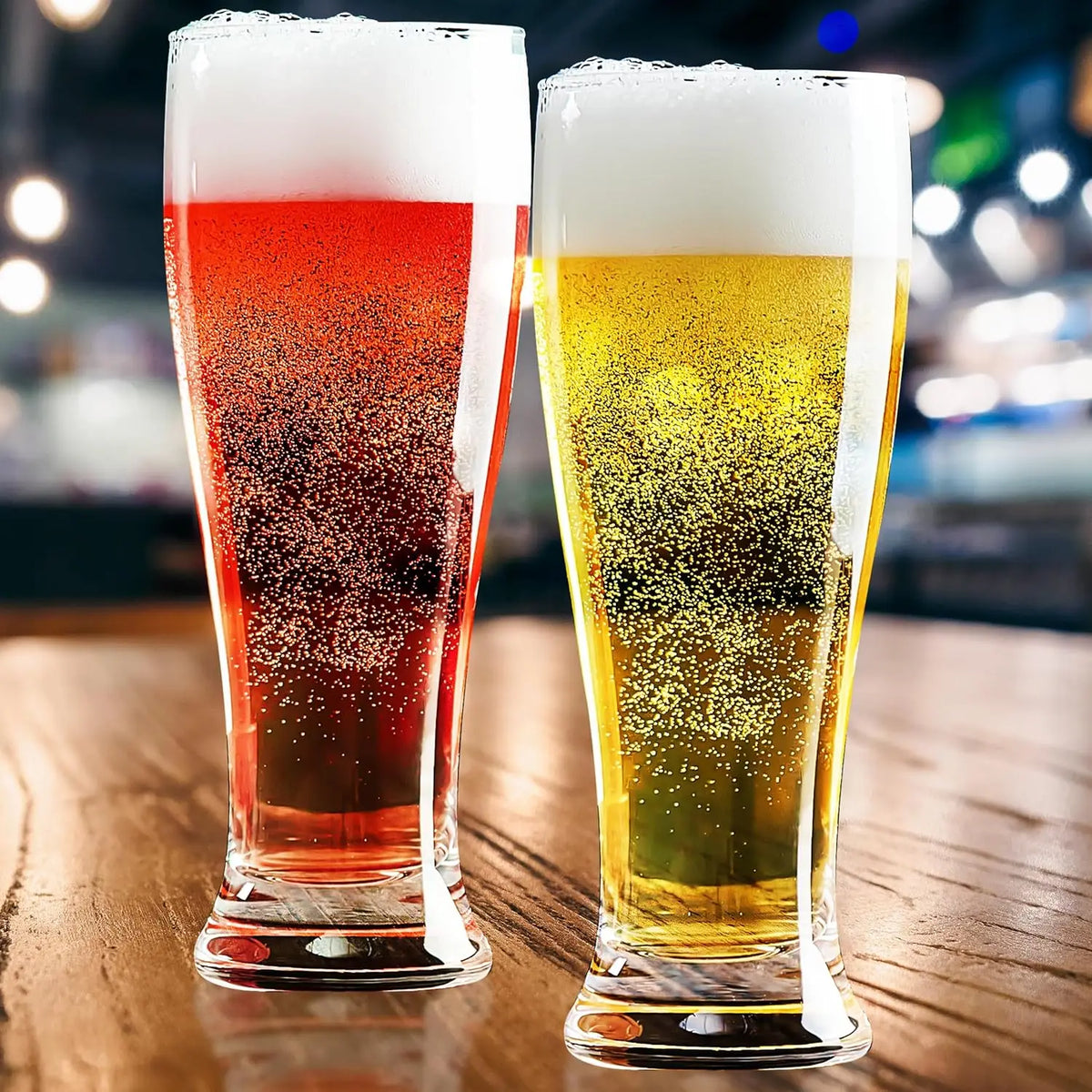 1 2 4 BPA Plastic Beer Pilson Glass Pint Glasses Tall Cups Drinking