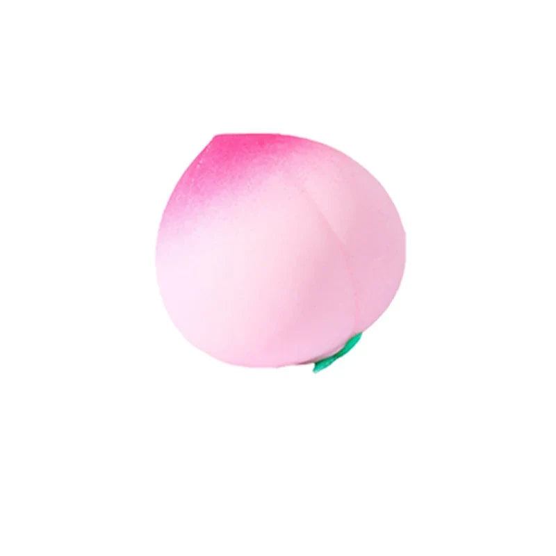 Peach Slow Rising Squeeze Toy – Silicone Sensory Fidget