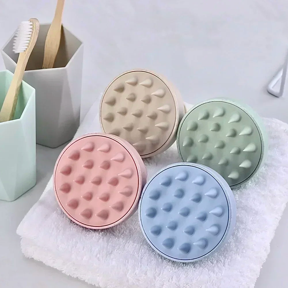 Silicone Scalp Massage Shampoo Brush & Body Bath Scrubber