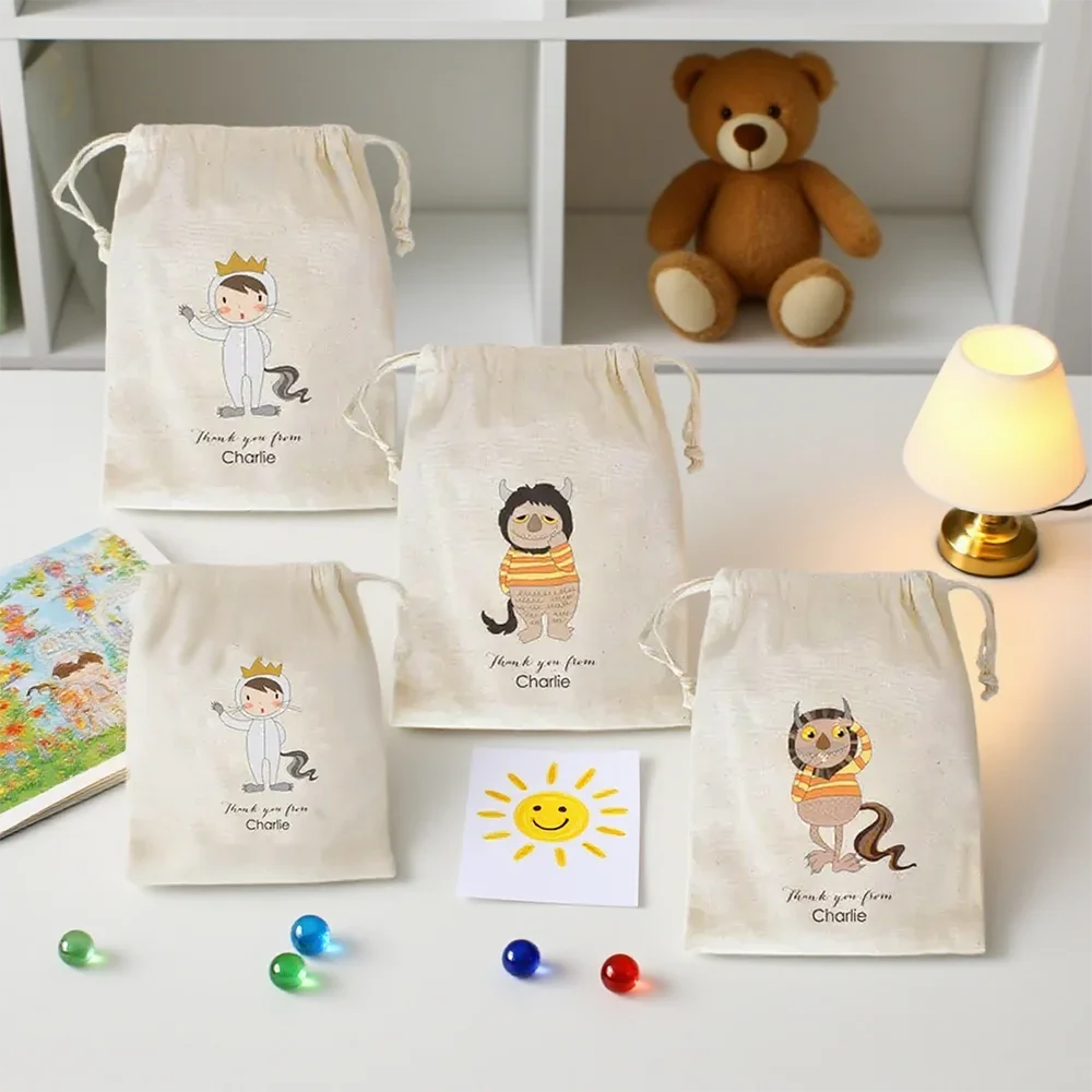 Custom Wild Monster Favor Bags | Wild Rumpus Birthday Party