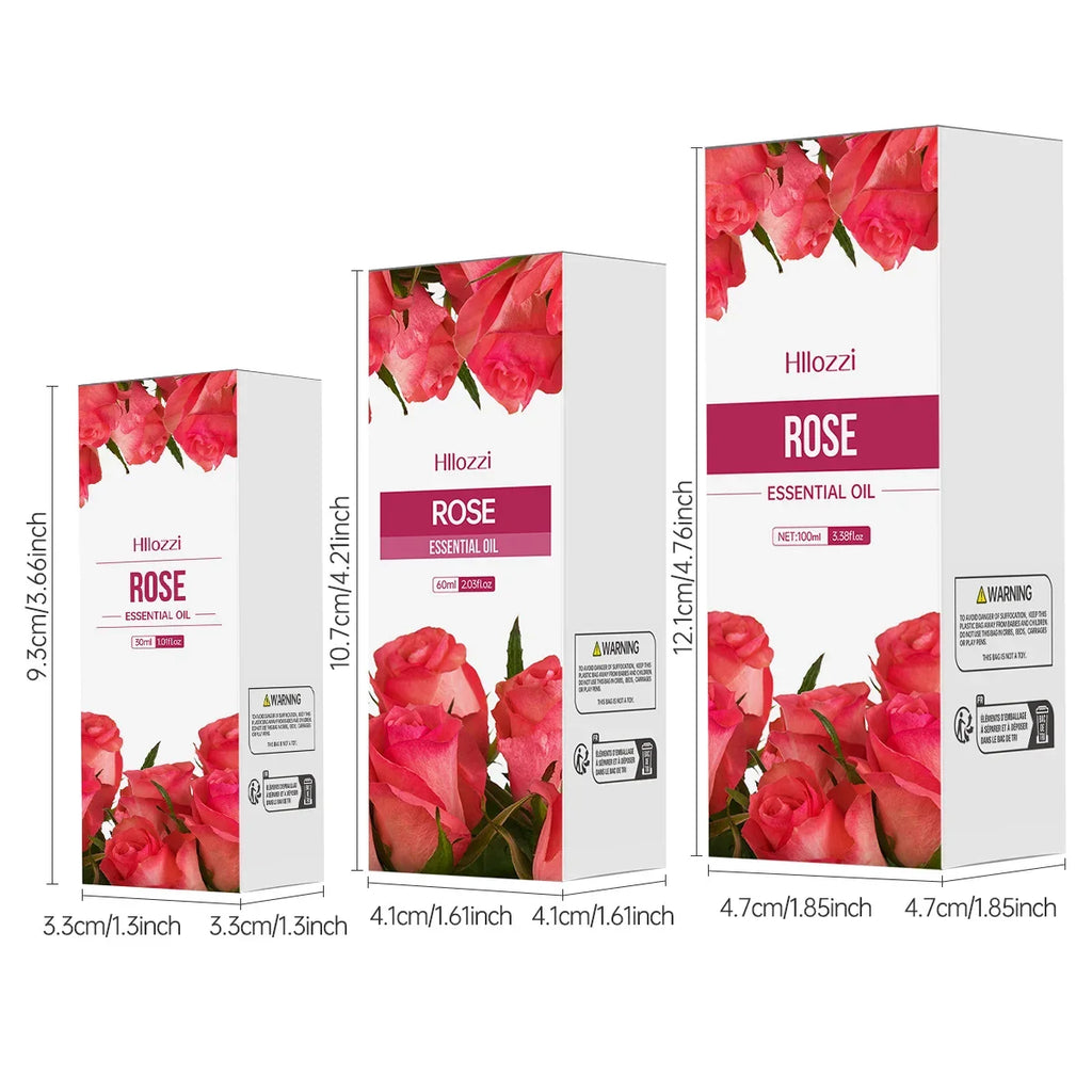 Rose Essential Oil – Aromatherapy, Massage & Moisturizer | 30–100ml