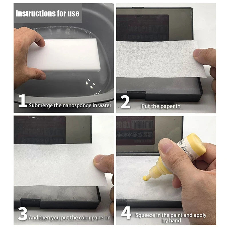 Portable Wet Palettes Acrylic Painting Model Coloring Tray